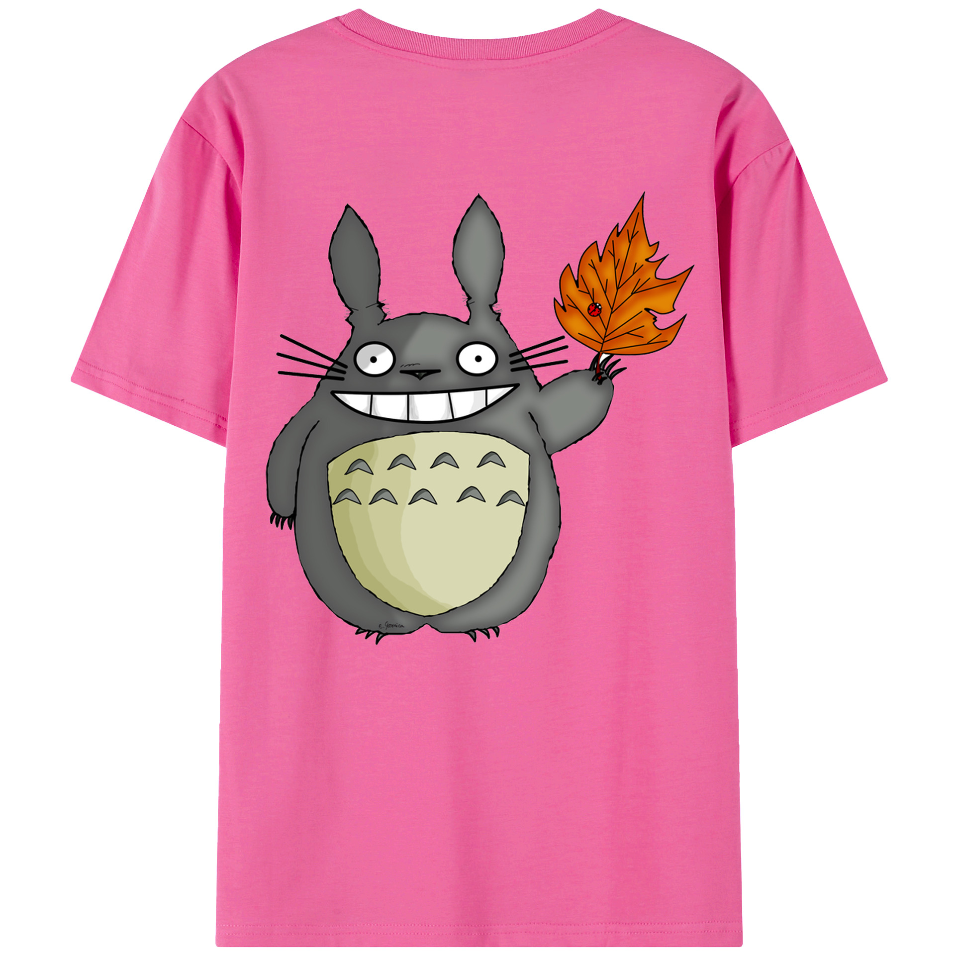（画像用） となりのトトロ 草壁メイ 草壁サツキ My Neighbor Totoro Satsuki Kusakabe Mei Kusakabe レディース半袖Tシャツ(バックプリント)